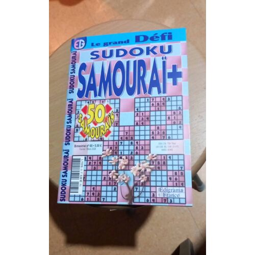 Le Grand Défi Sudoku Samouraï + N°65. 50 Samouraïs. Février/ Mars 2026. Eg. Edigrama France.