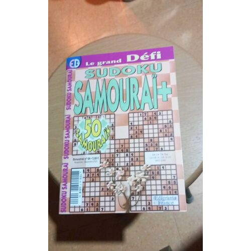 Le Grand Défi Sudoku Samouraï + N° 64. Novembre/ Décembre 2025. 50 Samouraï. Edigrama France.