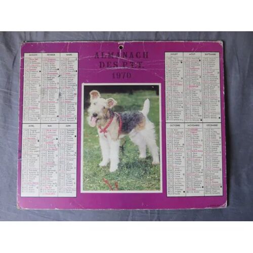 Ancien Calendrier Des Postes 1970