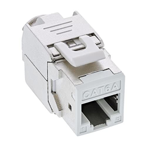 8er Pack Keystone RJ45 Buchse geschirmt Cat.6A weiß (76207W)