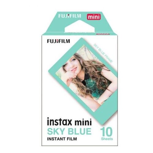 Fujifilm instax MINI Sky Blue pellicule polaroid 10 pièces 54 x 86 mm