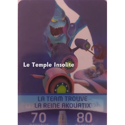 Carte Actimel Acticards - La Team Trouve La Reine Akouatix