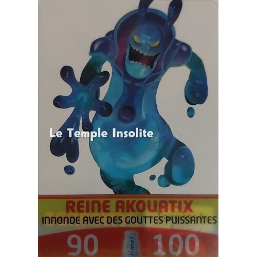 Carte Actimel Acticards - Reine Akouatik Innonde Avec Des Gouttes Puissantes