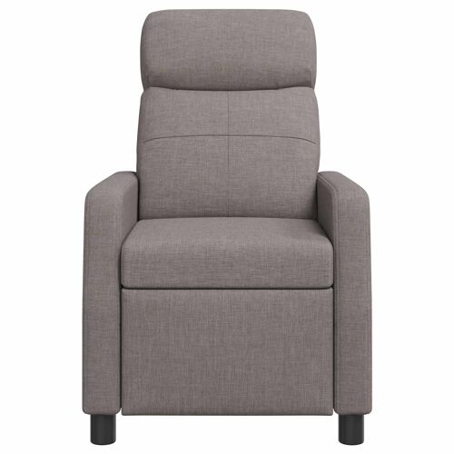 vidaXL Fauteuil inclinable Taupe Tissu