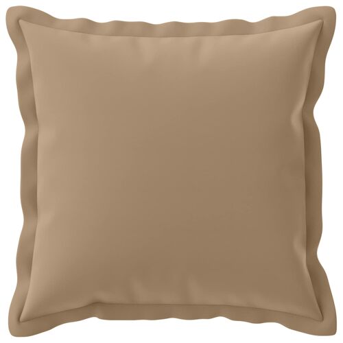 Vidaxl Housse De Coussin 2 Pc Houten Taupe 35 X 35 Cm Polyester