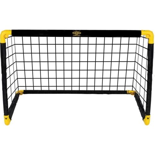Umbro Cage De Foot - But De Foot Enfant 90 X 59 X 61 Cm - Kit Entrainement Football Pour Enfants Et Adultes - Cage Foot Exterieur Et Interieur - Montage Rapide - Noir/Jaune