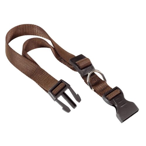 Ferplast Club C20 56 Collier Nylon Marron Pour Chiens R Glable De 36 56 Cm De Tour De Cou Largeur 20mm