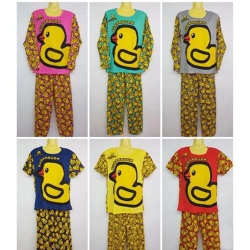 Pyjama Canard Taille Enfant 3 5 Ans Manches Longues 65 Coton 35 Polyester