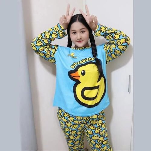 Pyjama Enfant Canard Manches Longues Jambes Longues 65 Coton