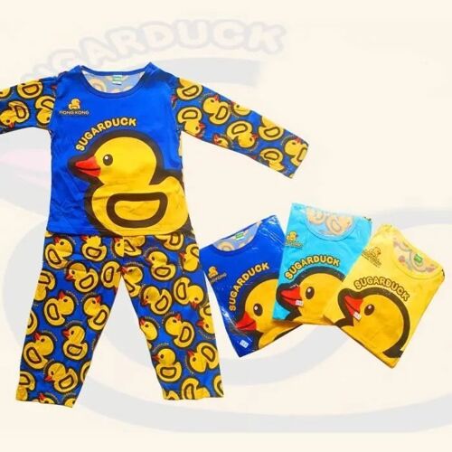 Pyjama Canard Taille Enfant 5 7 Ans Manches Longues 65 Coton 35 Polyester
