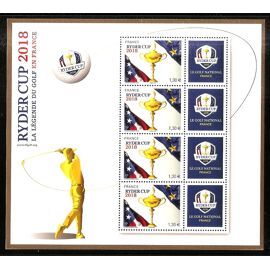Sport : Golf Ryder Cup Bloc Feuillet 142 Année 2018 N° 5245 Yvert Et Tellier Luxe