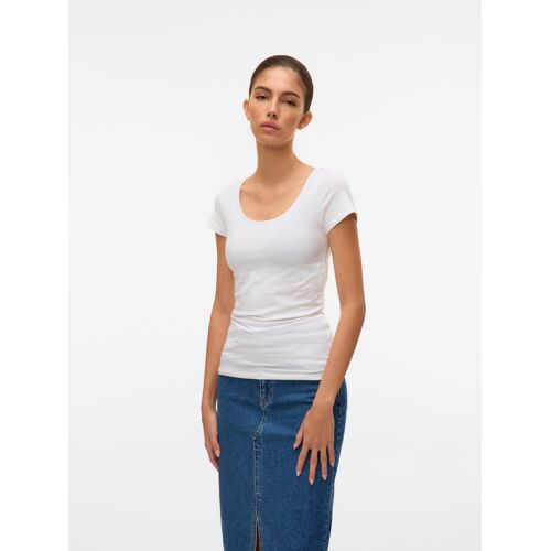Vero Moda 5713020211534 Chemise Et Haut Tee-Shirt Manche Courte Coton, Elastane - M