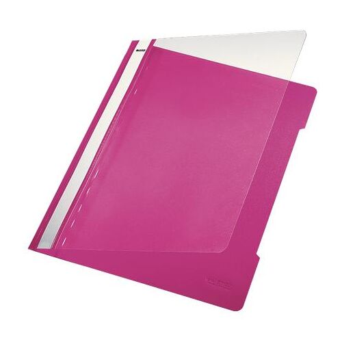 Leitz 41910022 Protège Documents Pvc Fuchsia Et Transparent