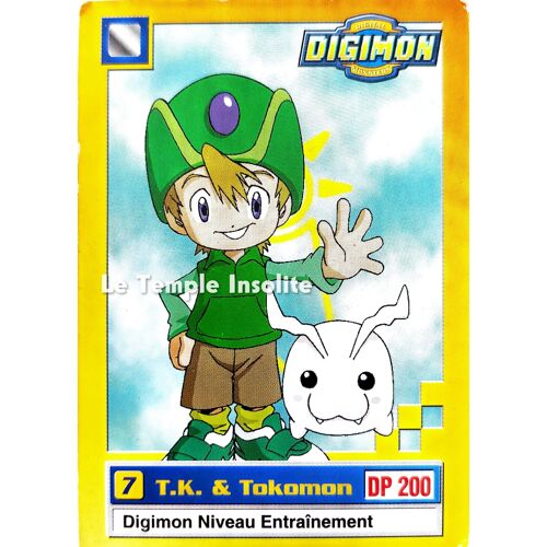 Carte Bandai Digimon - T.K & Tokomon #7 1999