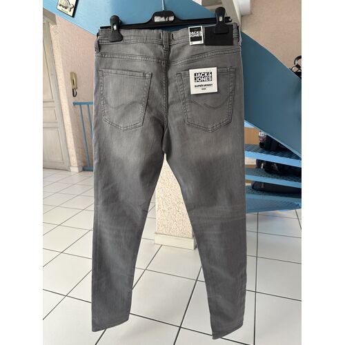 Jeans Gris Clair Jack & Jones Super Skinny Dan Taille 16 Ans Neuf
