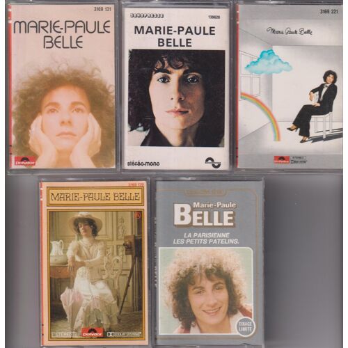 Marie-Paule Belle Lot De 5 K7 Cassettes Audio