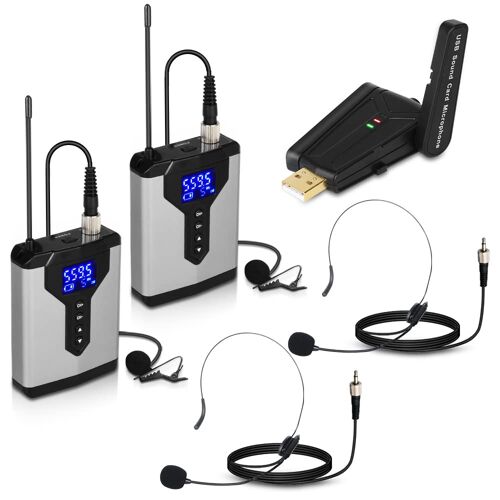 Lot Professionnel de 6 Systèmes Audio – Microphones Sans Fil Depusheng (Q6 & Q7) | Neuf