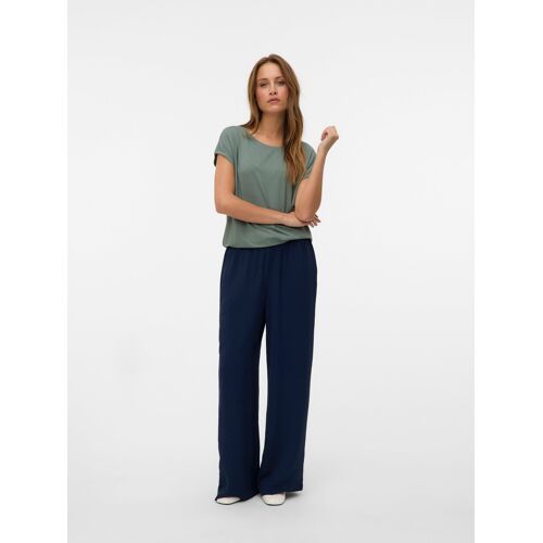 Vero Moda 5715732680233 Chemise Et Haut Tee-Shirt Col Rond Manche Courte Viscose, Polyamide, Elastane - Xl
