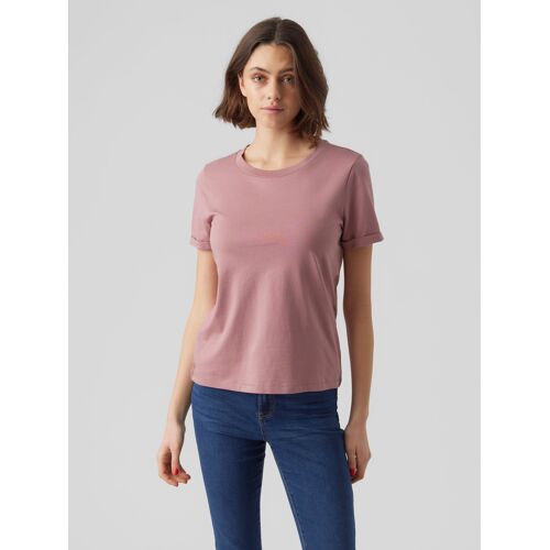 Vero Moda 5715366095038 Chemise Et Haut Tee-Shirt Col Rond Manche Courte Coton - M