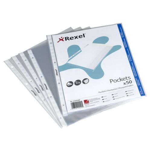 Rexel Pochette A4 Ouverture Haut Transparente (50)