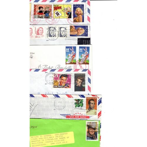 Lot De 11 Enveloppes Timbrees Des Etats-Unis