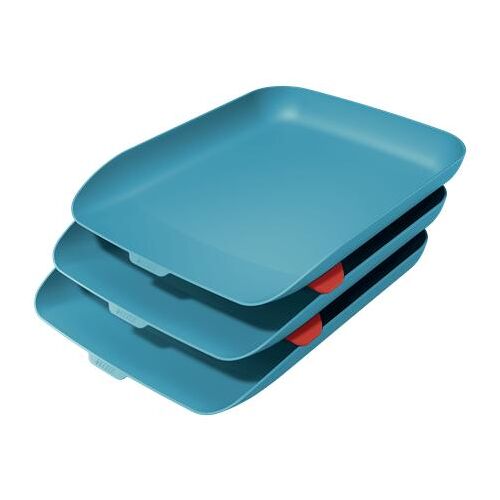 Leitz 53582061 Bac De Rangement De Bureau Polystyrène Bleu