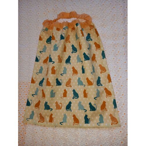 Serviette Elastiquee. Tissu Chats