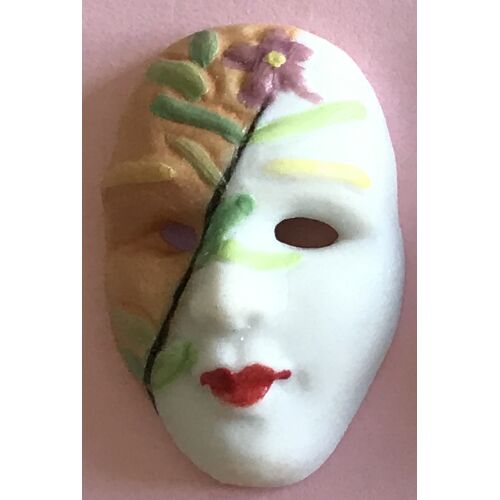 Fève Masque Visage Coupé En Deux - Série Mate Le Carnaval Des Enfants (Prime 2004)