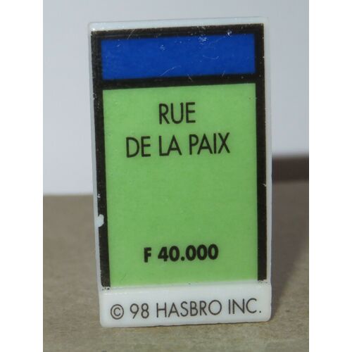 Fève Rue De La Paix - Série Monopoly (Prime 1999)