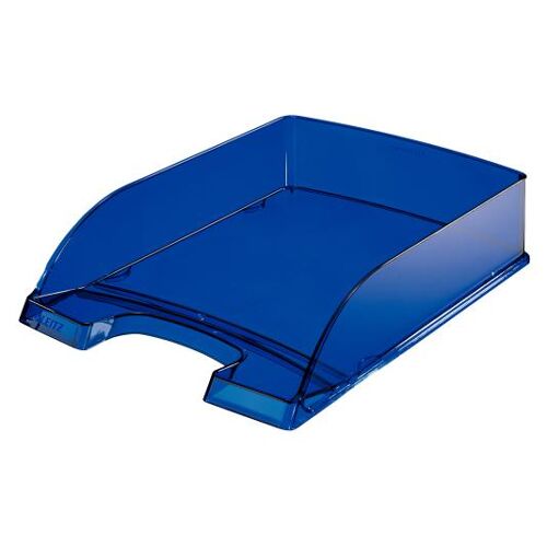 Leitz 52260039 Bac De Rangement De Bureau Polystyrène Bleu Et Transparent