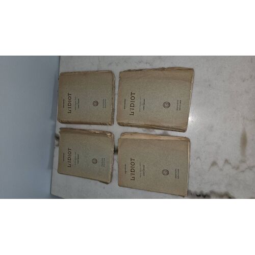 L'Idiot Roman En 4 Tomes Par Dostoievski Fiodor 1930
