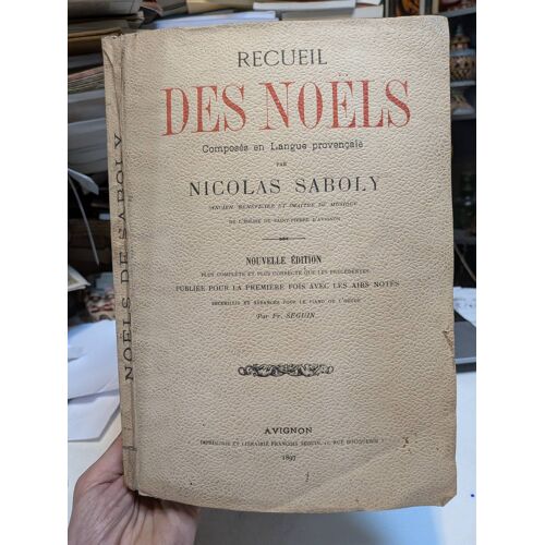 Recueil Des Noels Composes En Langue Provençale Par Nicolas Saboly