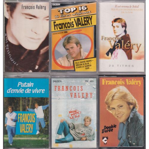 François Valéry Lot De 6 K7 Cassettes Audio Tape