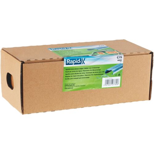 Rapid 40107759 accessoire de pince Anneaux de maintien Argent 6000 pièces vine plier LIG175