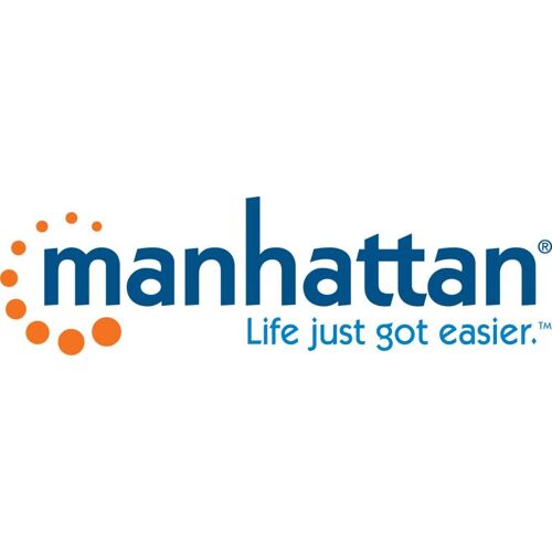 Manhattan - Câble d'alimentation - Europlug incliné pour power IEC 60320 C7 incliné - 250 V - 2.5 A - 2 m - noir