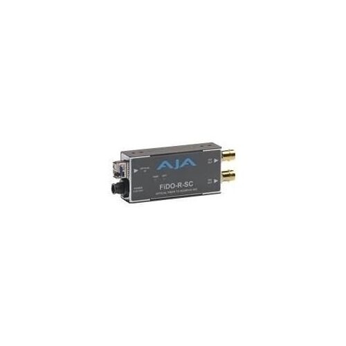 AJA FiDO-R-SC Single Channel SC Fiber to SDI with Dual SDI Outputs - Video Extender - 1310 nm