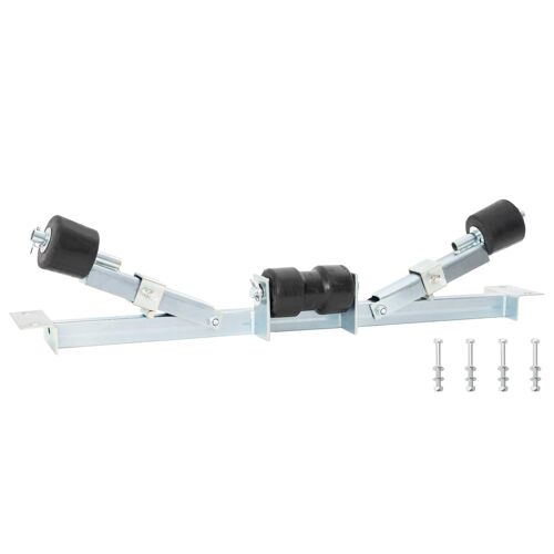 vidaXL Support inférieur de remorque de bateau 90,5 x 12 x 32 cm