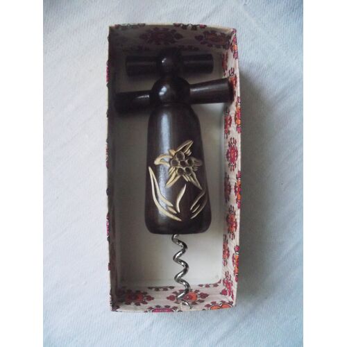 Ouvre-Bouteille Vintage Datant Des Années 1960, Orné D'Un Joli Motif Étoile De Bethléem (Edelweiss).
