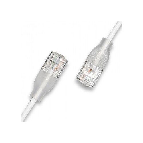 WANTEC Patchkabel UTP CAT6a eGlow d 2.8mm 10.00m weiß - CAT 6a - UTP (7410)