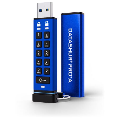 iStorage datAshur PRO+A lecteur USB flash 32 Go USB Type-A 3.2 Gen 1 (3.1 Gen 1) Bleu