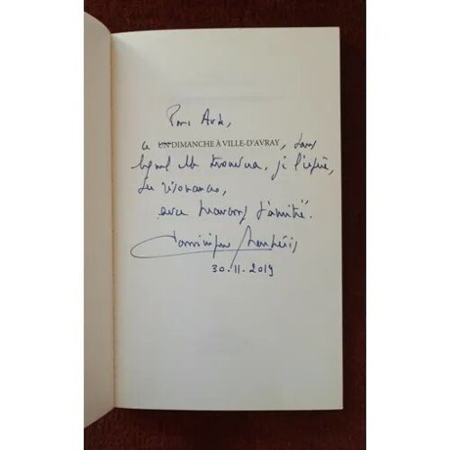Dominique Barbéris Un Dimanche À Ville-D'avray Avec Un Envoi Autographe Signé 2019 Arléa