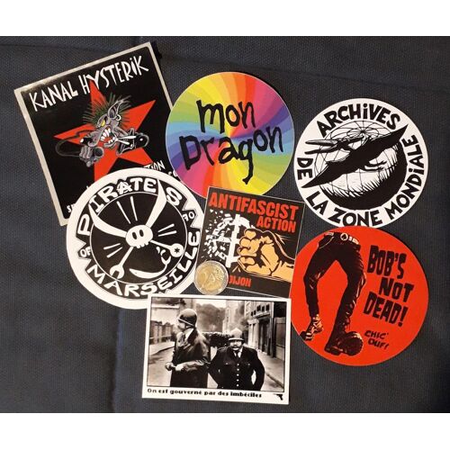 7x Autocollants Stickers Punk Rock - Bob'S Not Dead, Parabelum ...