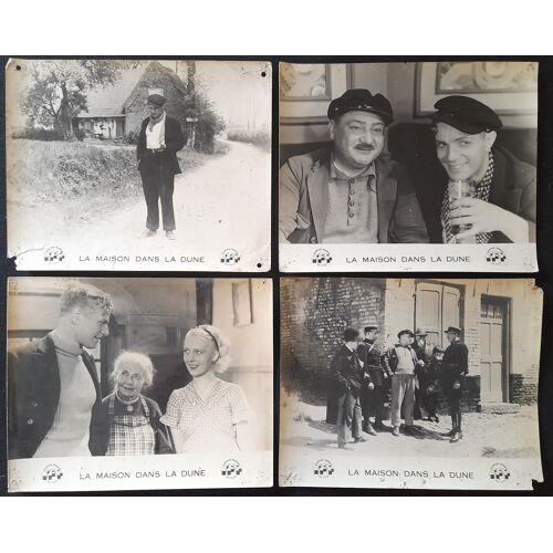 La Maison Dans La Dune - Film 1934 Pierre Billon Avec Madeleine Ozeray, Pierre Richard-Willm, Colette Darfeuil - 4 Photos Originales D'Exploitation De Cinéma - Affiche 23,5x29 Cm - Van Der Meersch -