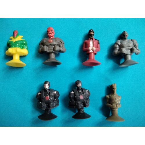 Lot Mini Figurines Ventouse Marvel (Marvel Comics - 2016)