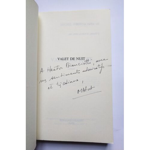 Michel Host Valet De Nuit Avec Un Envoi Autographe Signé 1986 Grasset / Prix Goncourt 1986