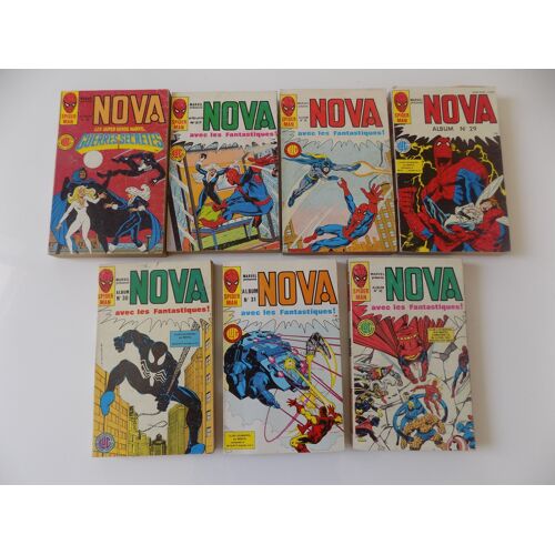 Albums Relies Nova N° 26-27-28-29-30-31-32 Marvel Collection Lug Super Heros .