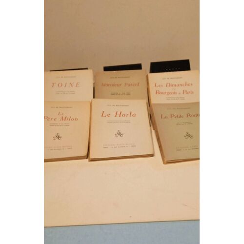 Lot De 6 Livres De Guy De Maupassant Albin Michel 1956