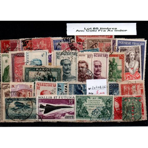 Lot 60 Timbres Des Anciennes Colonies Francaises Avant Indep (2070226)