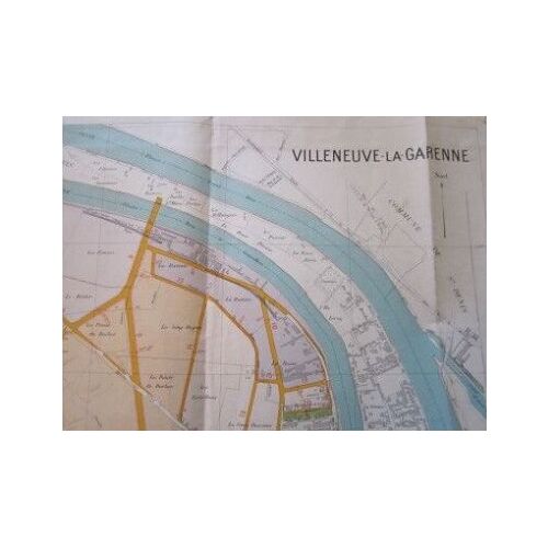 Carte : Villeneuve La Garenne, 1/5000 (70x70 Cm)