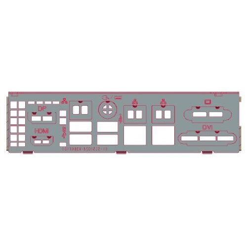 Supermicro I/O Shield - Panneau de protection pour E/S du système - 1U